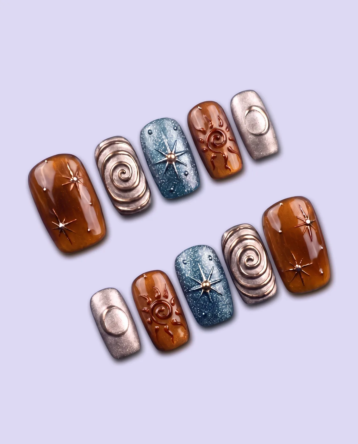 Celeste press-on nail set