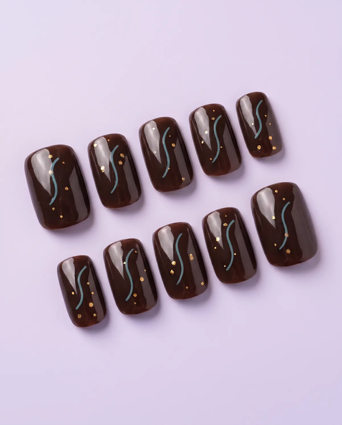 Desert Cosmos press-on nail set