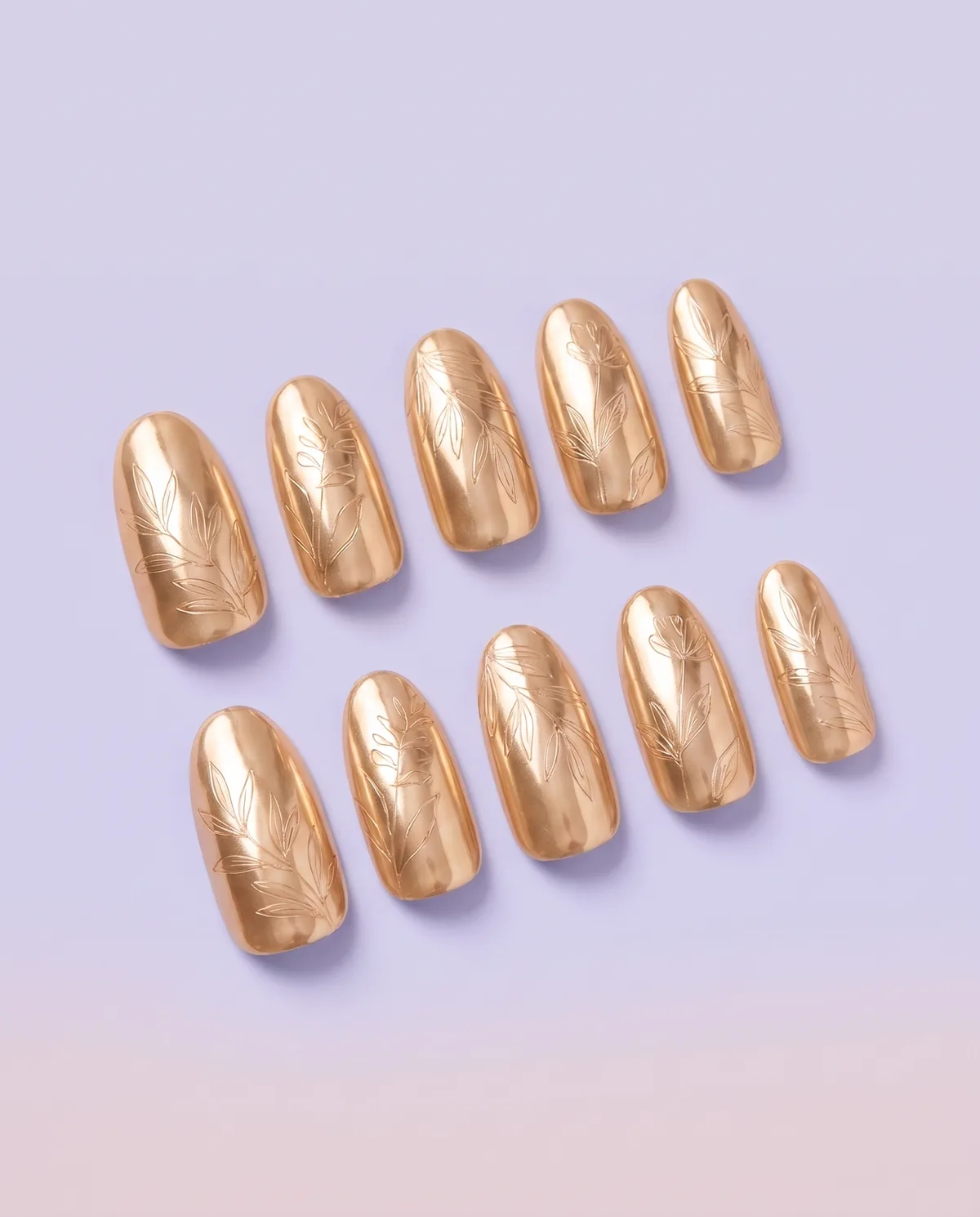 Gilded Vow press-on nail set