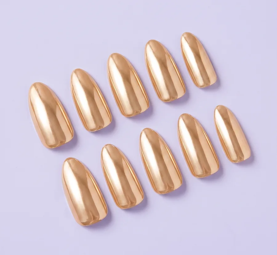 Golden Hour press-on nail set