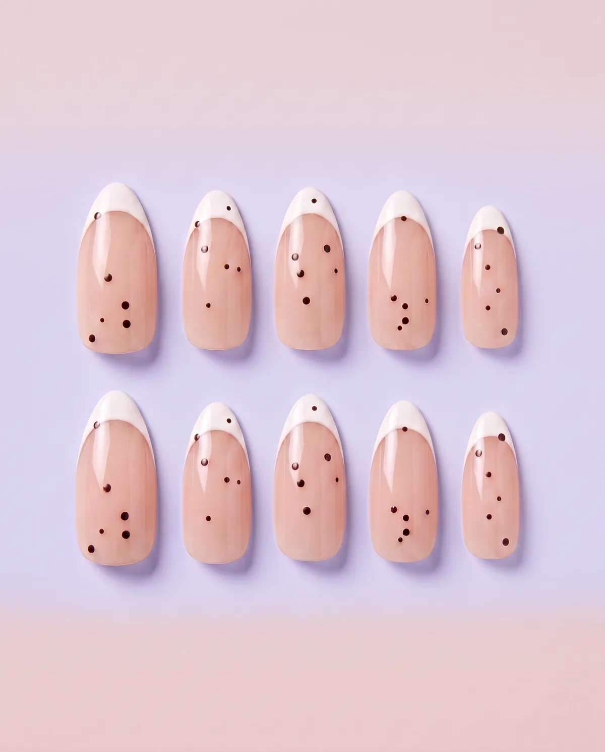 Pearl Polka press-on nail set