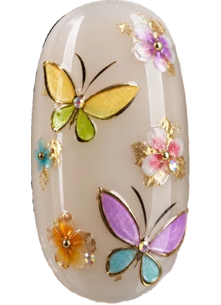 Oval shape press-on nail